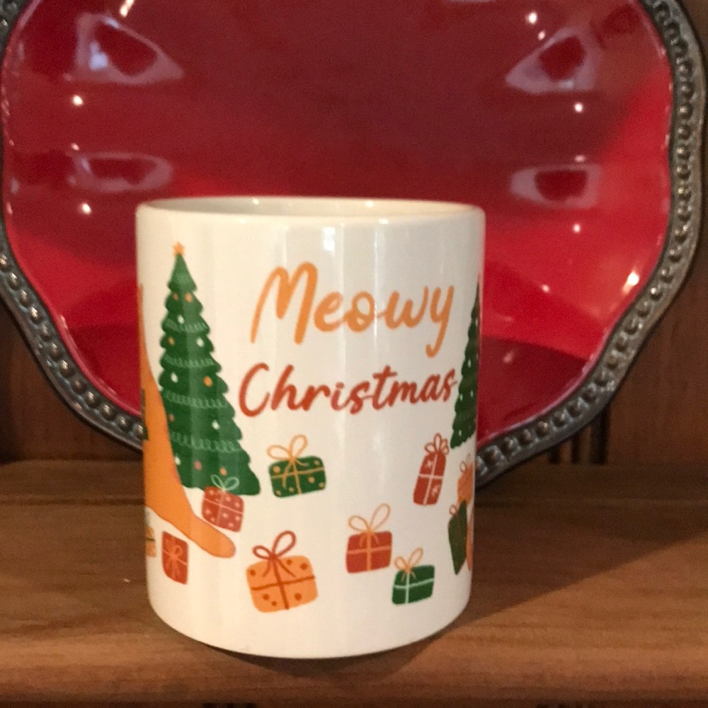 Meowy Christmas Mug Orca Coatings. Made in China